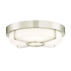 14 in. Brushed Nickel 3000K CCT LED Smart Ceiling Light Flush Mount, Compatible with Google and Alexa NO HUB Required by Designers Fountain 16 14 in. Brushed Nickel 3000K CCT LED Smart Ceiling Light Flush Mount, Compatible with Google and Alexa NO HUB Required by Designers Fountain -Designers Fountain Shop brushed nickel designers fountain flush mount lights f0115930uv35 77 1000