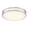 14 in. Voice Controlled Colors Brushed Nickel Smart Selectable CCT LED Ceiling Light Flush Mount by Designers Fountain -Designers Fountain Shop brushed nickel designers fountain flush mount lights led1553rgb bn 64 1000