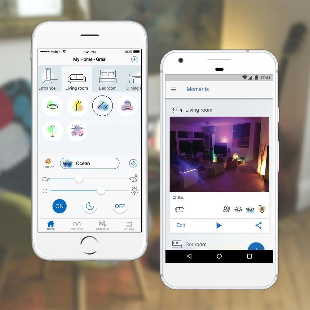 14 in. Voice Controlled Colors Brushed Nickel Smart Selectable CCT LED Ceiling Light Flush Mount by Designers Fountain 6 14 in. Voice Controlled Colors Brushed Nickel Smart Selectable CCT LED Ceiling Light Flush Mount by Designers Fountain - Image 4