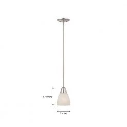 Torino 1-Light Brushed Nickel Mini Pendant by Designers Fountain 15 Torino 1-Light Brushed Nickel Mini Pendant by Designers Fountain -Designers Fountain Shop brushed nickel designers fountain pendant lights 15005 mp 35 1d 1000