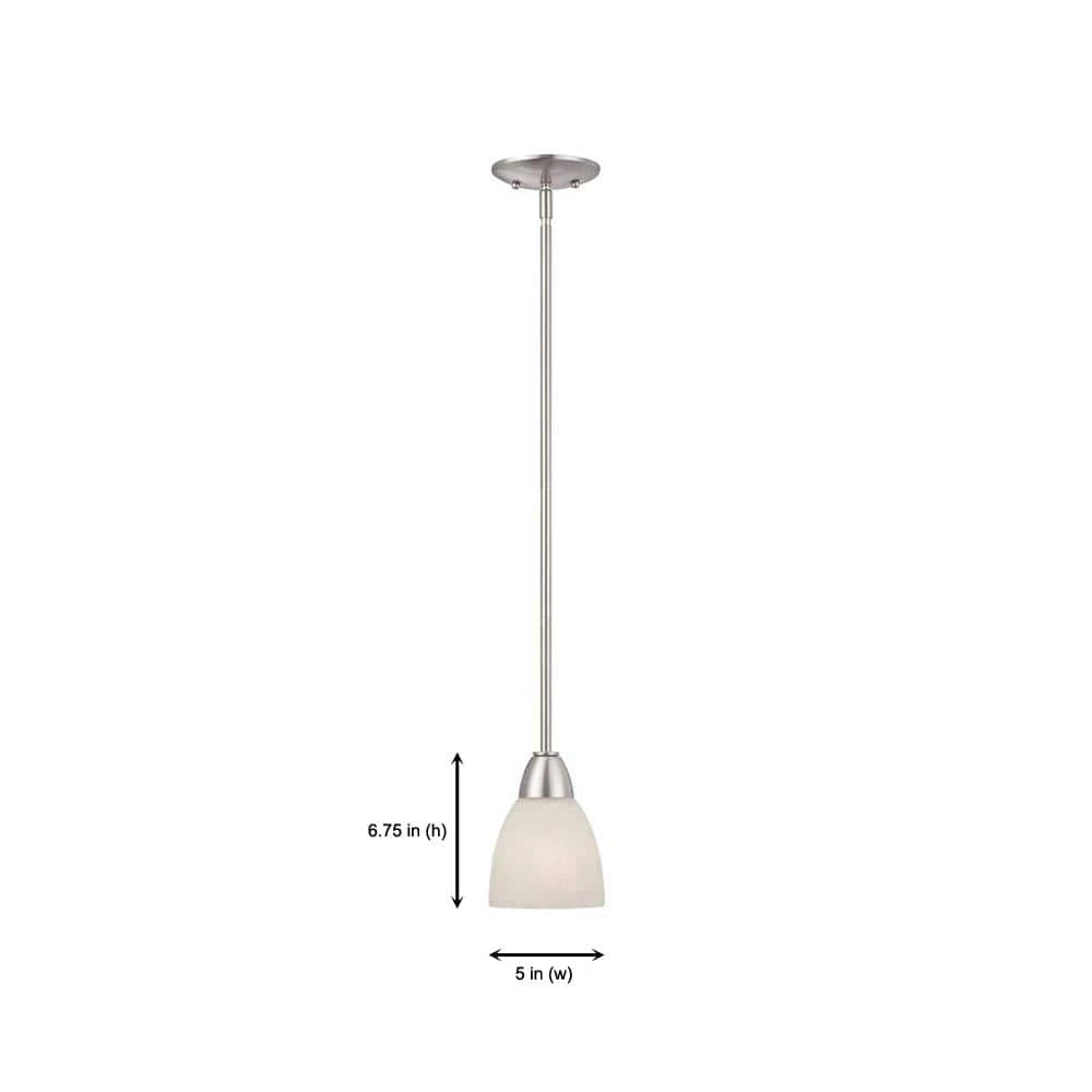 Torino 1-Light Brushed Nickel Mini Pendant by Designers Fountain 7 Torino 1-Light Brushed Nickel Mini Pendant by Designers Fountain - Image 5