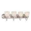 Torino 4-Light Brushed Nickel Bath Bar Light by Designers Fountain -Designers Fountain Shop brushed nickel designers fountain vanity lighting 15005 4b 35 64 1000