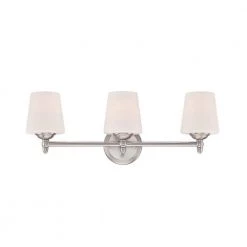 Darcy 3-Light Brushed Nickel Bath Bar Light by Designers Fountain
