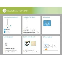 Tackwood 5-Light Burnished Bronze Hanging Chandelier by Designers Fountain 11 Tackwood 5-Light Burnished Bronze Hanging Chandelier by Designers Fountain -Designers Fountain Shop burnished bronze designers fountain chandeliers 82985 bnb 77 1000