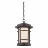 Barrister 13.75 in. Burnished Bronze LED Outdoor Hanging Lamp with White Opal Glass Shade by Designers Fountain -Designers Fountain Shop burnished bronze designers fountain outdoor chandeliers led22434 bnb 64 1000