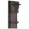 Beacon 21.5 in. Burnished Bronze LED Outdoor Wall Lamp with Metal Cage Shade by Designers Fountain -Designers Fountain Shop burnished bronze designers fountain outdoor sconces led32621 bnb 64 1000