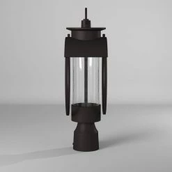 Arbor 17 in. Burnished Bronze LED Outdoor Post Lamp with Clear Glass Shade by Designers Fountain -Designers Fountain Shop burnished bronze designers fountain post lanterns led32826 bnb 1f 1000