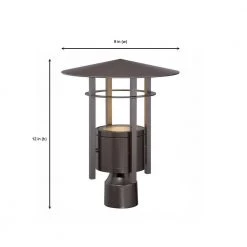 Englewood 14.4 in. Burnished Bronze LED Outdoor Post Lamp by Designers Fountain -Designers Fountain Shop burnished bronze designers fountain post lanterns led34036 bnb 1d 1000