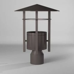 Englewood 14.4 in. Burnished Bronze LED Outdoor Post Lamp by Designers Fountain -Designers Fountain Shop burnished bronze designers fountain post lanterns led34036 bnb 4f 1000