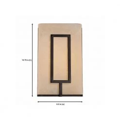 6.5 in. Regatta 1-Light LED Burnished Bronze Rustic Wall Mount Sconce Light with Warm Amber Glass Shade by Designers Fountain 9 6.5 in. Regatta 1-Light LED Burnished Bronze Rustic Wall Mount Sconce Light with Warm Amber Glass Shade by Designers Fountain -Designers Fountain Shop burnished bronze designers fountain vanity lighting led6061 bnb 1d 1000