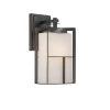 Braxton 13 in. Charcoal 1-Light Outdoor Wall Lamp with Frosted Glass Shade by Designers Fountain -Designers Fountain Shop charcoal designers fountain outdoor sconces 31821 cha 64 1000