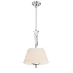 Lusso 2-Light Chrome Interior Inverted Pendant by Designers Fountain
