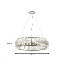 Allure 4-Light Chrome Pendant by Designers Fountain 7 Allure 4-Light Chrome Pendant by Designers Fountain -Designers Fountain Shop chrome designers fountain chandeliers 90035 ch 1d 1000
