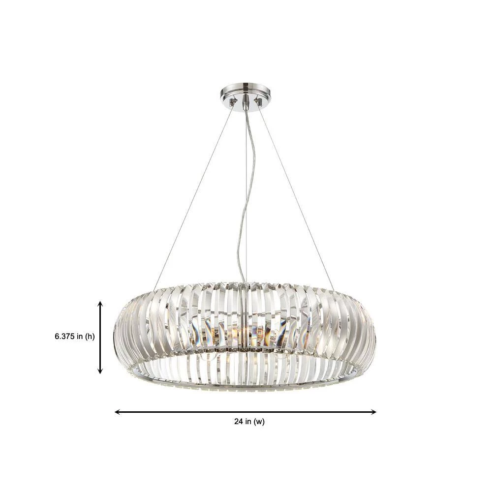 Allure 4-Light Chrome Pendant by Designers Fountain 5 Allure 4-Light Chrome Pendant by Designers Fountain - Image 3