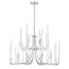 Laretto 12-Light Chrome Chandelier with Clear Twisted Glass Rods Shade by Designers Fountain -Designers Fountain Shop chrome designers fountain chandeliers 917812 ch 64 1000