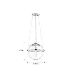 Welton 1-Light Chrome Pendant by Designers Fountain -Designers Fountain Shop chrome designers fountain chandeliers 92032 ch 1d 1000