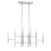 Jessa 8-Light Chrome Linear Chandelier by Designers Fountain -Designers Fountain Shop chrome designers fountain chandeliers 93238 ch 64 1000