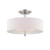 15.75 in. Palatial 3-Light Chrome Interior Incandescent Ceiling Light Semi Flush Mount by Designers Fountain -Designers Fountain Shop chrome designers fountain flush mount lights 84211 ch 64 1000
