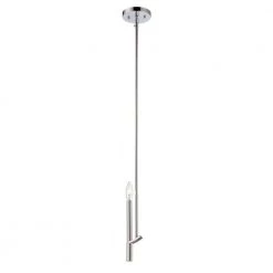 Cordova 1-Light Chrome Interior Incandescent Mini Pendant by Designers Fountain
