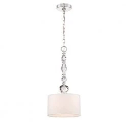 Evi 1-Light Chrome Mini-Pendant by Designers Fountain