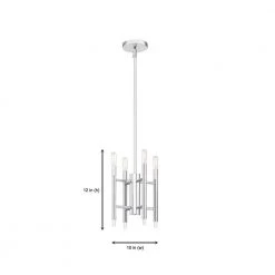 Jessa 4-Light Chrome Pendant by Designers Fountain -Designers Fountain Shop chrome designers fountain pendant lights 93230 ch 1d 1000