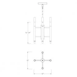 Jessa 4-Light Chrome Pendant by Designers Fountain -Designers Fountain Shop chrome designers fountain pendant lights 93230 ch 40 1000