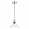 Mila 11-Watt Chrome Integrated LED Mini Pendant by Designers Fountain -Designers Fountain Shop chrome designers fountain pendant lights led6330 ch 64 1000