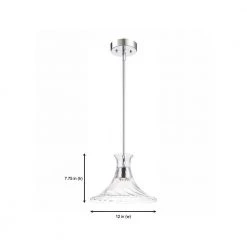 Mila 11-Watt Chrome Integrated LED Mini Pendant by Designers Fountain -Designers Fountain Shop chrome designers fountain pendant lights led6330 ch 77 1000