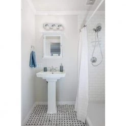 21.75 in. Hudson 3-Light Chrome Transitional Bathroom Vanity Light with White Opal Glass Shades by Designers Fountain -Designers Fountain Shop chrome designers fountain vanity lighting 6493 ch 66 1000