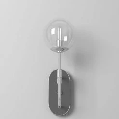 6 in. Welton 1-Light Chrome Retro Modern Wall Mount Sconce Light by Designers Fountain -Designers Fountain Shop chrome designers fountain vanity lighting 92001 ch 4f 1000