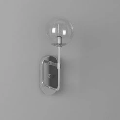 6 in. Welton 1-Light Chrome Retro Modern Wall Mount Sconce Light by Designers Fountain -Designers Fountain Shop chrome designers fountain vanity lighting 92001 ch fa 1000