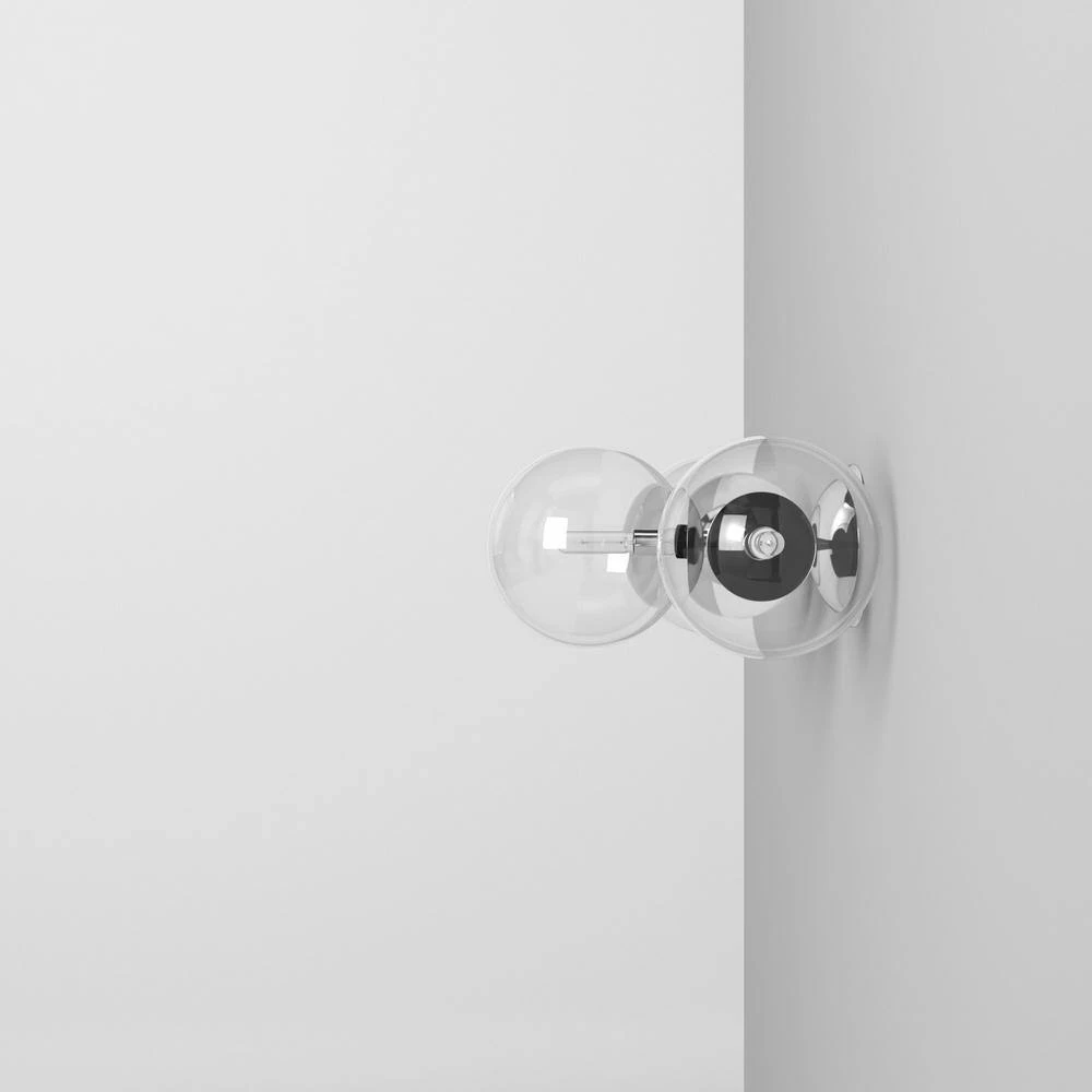 24 in. Welton 3-Light Chrome Retro Modern Bathroom Vanity Light with Clear Glass Shades by Designers Fountain 12 24 in. Welton 3-Light Chrome Retro Modern Bathroom Vanity Light with Clear Glass Shades by Designers Fountain - Image 10