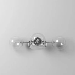 24 in. Welton 3-Light Chrome Retro Modern Bathroom Vanity Light with Clear Glass Shades by Designers Fountain 20 24 in. Welton 3-Light Chrome Retro Modern Bathroom Vanity Light with Clear Glass Shades by Designers Fountain -Designers Fountain Shop chrome designers fountain vanity lighting 92003 ch c3 1000