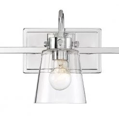 24 in. Inwood 3-Light Chrome Modern Bathroom Vanity Light with Clear Glass Shades by Designers Fountain 9 24 in. Inwood 3-Light Chrome Modern Bathroom Vanity Light with Clear Glass Shades by Designers Fountain -Designers Fountain Shop chrome designers fountain vanity lighting d214m 3b ch 40 1000
