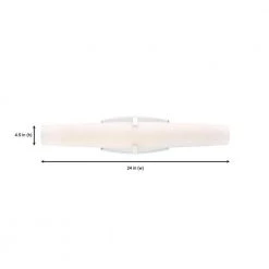 24 in. Aiden 2-Light LED Chrome Modern Bathroom Vanity Light with Etched Opal Glass Shade by Designers Fountain 11 24 in. Aiden 2-Light LED Chrome Modern Bathroom Vanity Light with Etched Opal Glass Shade by Designers Fountain -Designers Fountain Shop chrome designers fountain vanity lighting led6923 ch 1d 1000