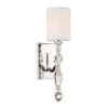 4.5 in. Evi 1-Light Chrome Glam Wall Mount Sconce Light with Frosted White Shade by Designers Fountain -Designers Fountain Shop chrome designers fountain wall sconces 89901 ch 64 1000