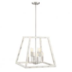 Rhode 8-Light Coastal Weathered White Foyer by Designers Fountain -Designers Fountain Shop coastal weathered white designers fountain chandeliers 94958 cww a0 1000