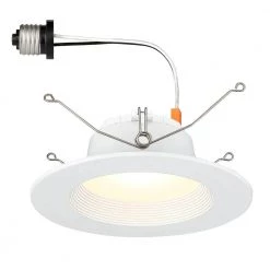 5 in. and 6 in. White 5000K Integrated LED High Lumen Recessed Can Light Trim by Designers Fountain