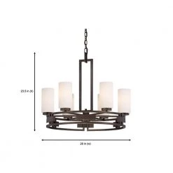 Del Ray 6-Light Flemish Bronze Interior Incandescent Chandelier by Designers Fountain -Designers Fountain Shop flemish bronze designers fountain chandeliers 83886 fbz 66 1000