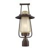 Stonyridge 20 in. Flemish Bronze 1-Light Fluorescent Outdoor Wall Lamp with Tea Stained Shade by Designers Fountain