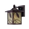 Devonwood 23 in. Flemish Copper 1-Light Outdoor Wall Lamp with Ochere Glass Shade by Designers Fountain -Designers Fountain Shop flemish copper designers fountain outdoor sconces 22231 fc 64 1000