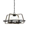 Ryder 4-Light Forged Black Interior Chandelier with Clear Glass Shade by Designers Fountain -Designers Fountain Shop forged black designers fountain chandeliers 93584 fb 64 1000
