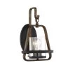 8.75 in. Ryder 1-Light Forged Black Rustic Wall Mount Sconce Light with Clear Glass Shade by Designers Fountain -Designers Fountain Shop forged black designers fountain vanity lighting 93501 fb 64 1000