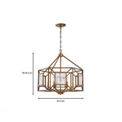 Athina 6-Light Gilded Bronze Chandelier with Clear Artisan Glass Shade by Designers Fountain -Designers Fountain Shop gilded bronze designers fountain chandeliers 89486 gb 66 1000