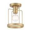 Tafo 7 in. 1 Light Golden Mist Semi Flush Mount by Designers Fountain -Designers Fountain Shop golden mist designers fountain flush mount lights d273m sf gm 64 1000