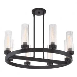 Braden 8-Light Iron Graphite Chandelier by Designers Fountain -Designers Fountain Shop iron graphite designers fountain chandeliers 95088 ig fa 1000