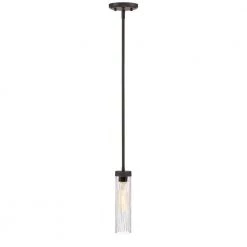 Braden 2.75 in. 1-Light Iron Graphite Mini Pendant by Designers Fountain -Designers Fountain Shop iron graphite designers fountain pendant lights 95030 ig fa 1000