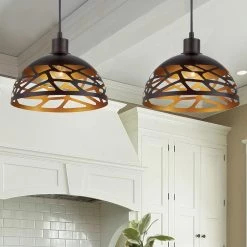 Nalu 1-Light Kukui Bronze Hanging Pendant by Designers Fountain -Designers Fountain Shop kukui bronze designers fountain pendant lights 3537 315 a0 1000
