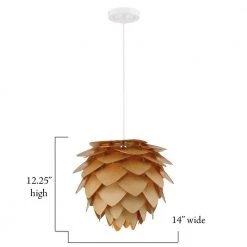 Kaliko 1-Light Kula Wood Hanging Pendant by Designers Fountain -Designers Fountain Shop kula wood style designers fountain chandeliers 3544 317 1d 1000