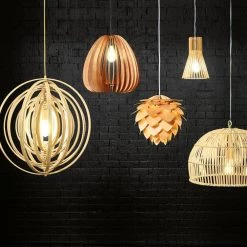 Sanaa 1-Light Kula Wood Hanging Pendant by Designers Fountain -Designers Fountain Shop kula wood style designers fountain chandeliers 3548 317 c3 1000